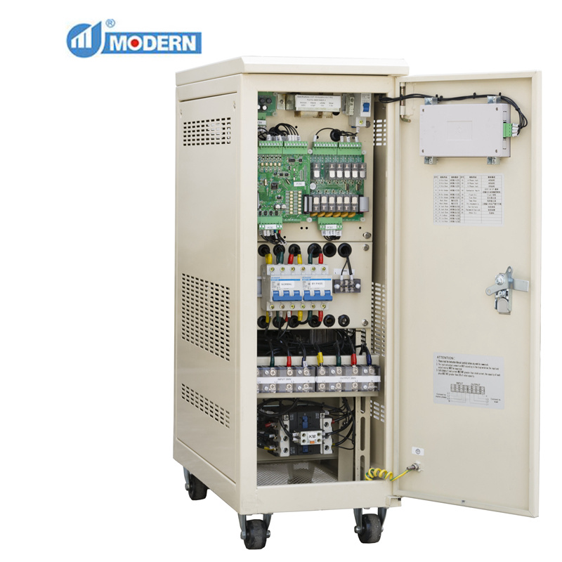 Three Phase Automatic AC Voltage Stabilizer LCD Display